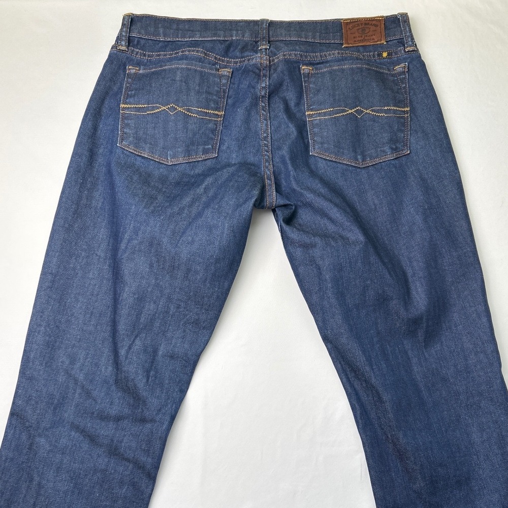 Lucky Brand Womens Low Rise Zoe Straight Crop Jeans Dark Wash Size 8/29 Y2K - Picture 3 of 11